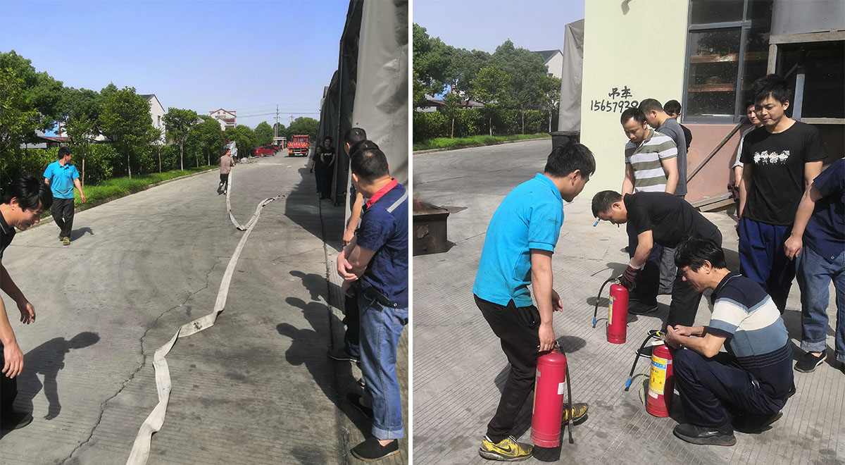 我司開展消防安全演練，確保安全生產(chǎn)